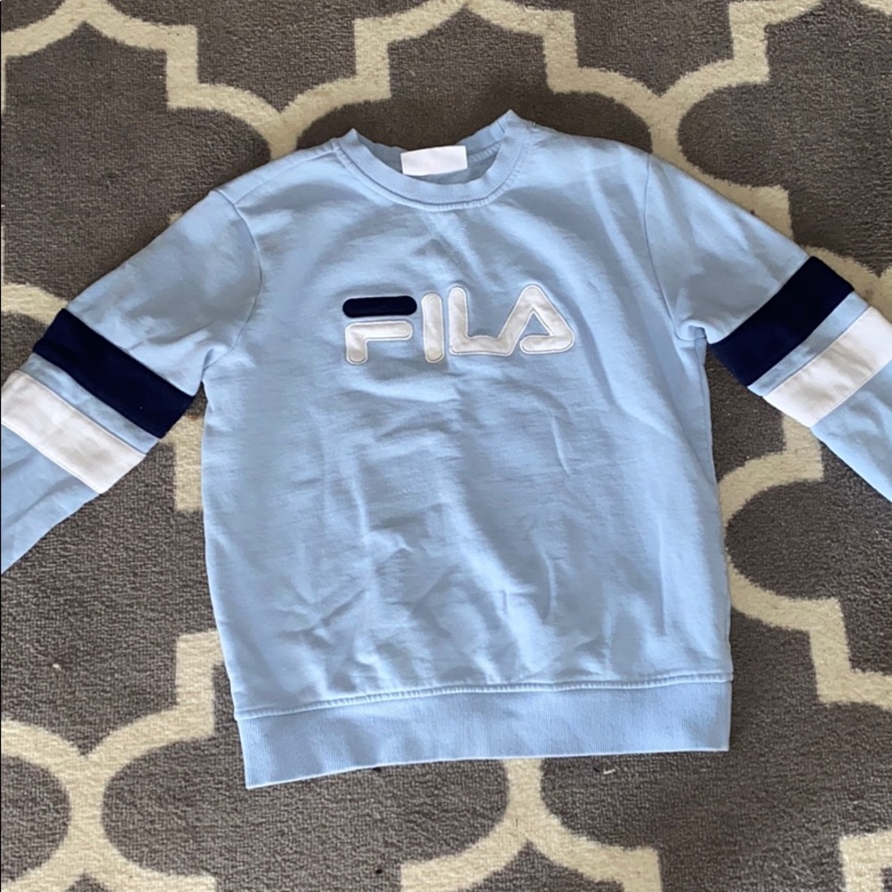 Light blue FILA Crewneck